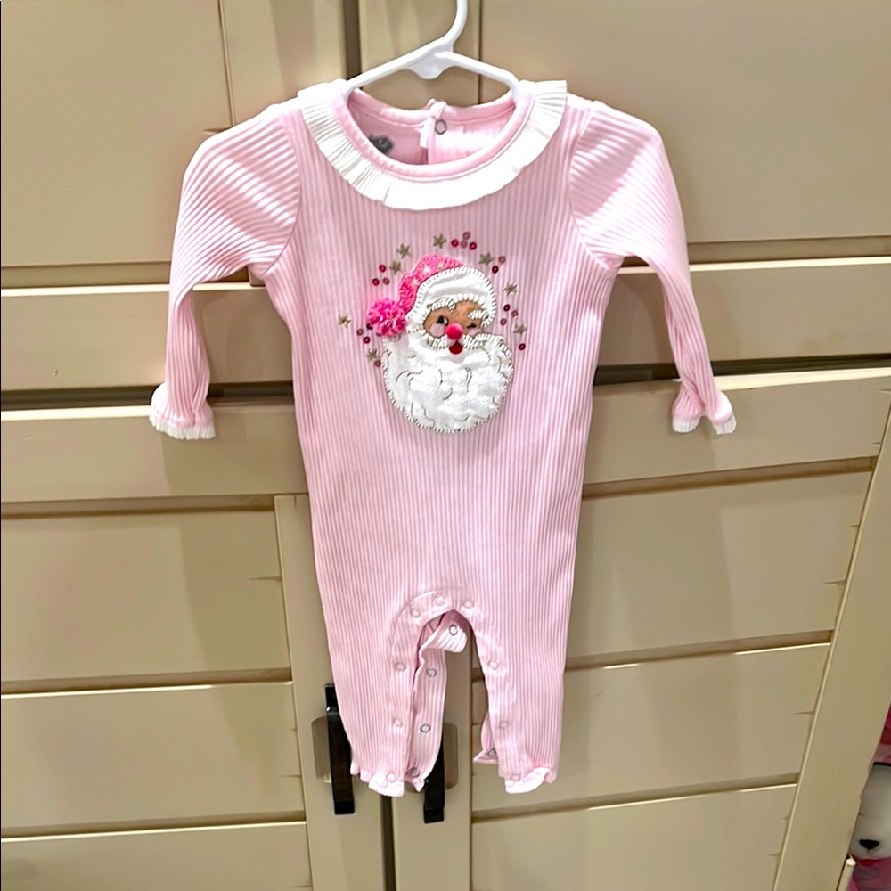 Pink Santa Claus Kids One Piece